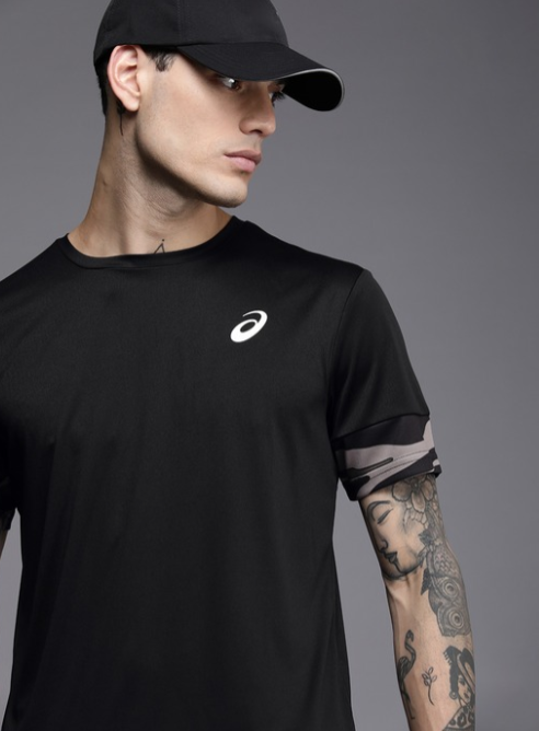 asics tshirt print panel tee 2011C710