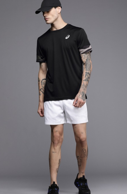 asics tshirt print panel tee 2011C710